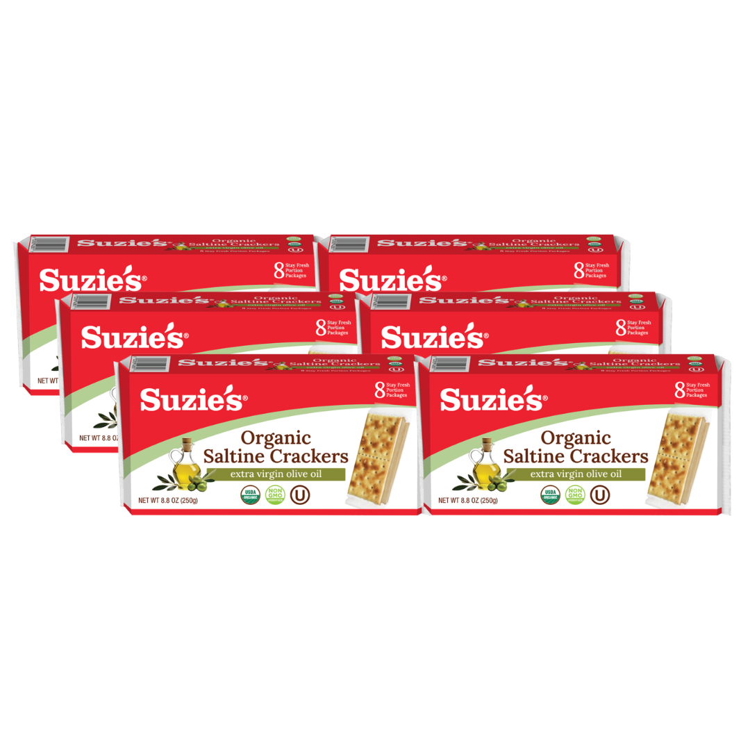 Organic Saltine Crackers with Olive Oil | Suzies Brand