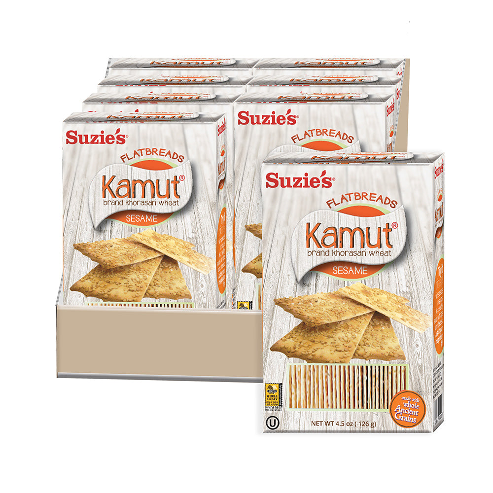 Kamut Sesame Flatbreads Suzies Brand - Main Image
