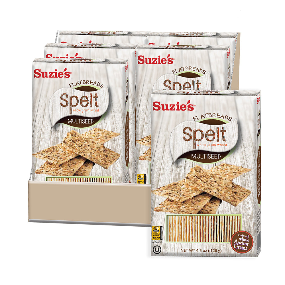 Spelt MultiSeed Flatbreads Suzies Brand