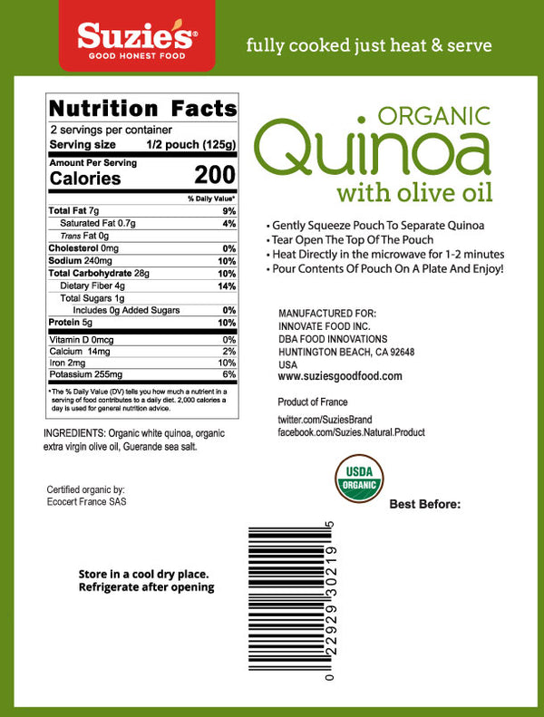 Organic Quinoa with Olive Oil