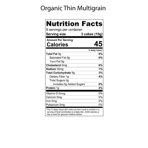 Multigrain Thin Cakes