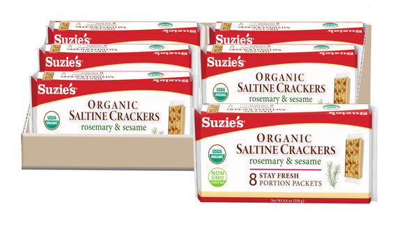 Organic Saltine Crackers with Rosemary